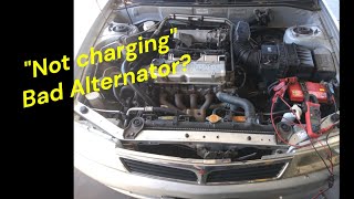 1999 Mitsubishi Lancer - "Not charging"  Bad alternator?