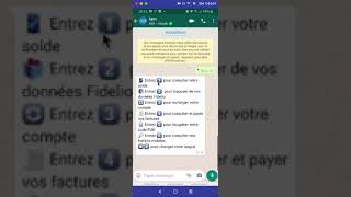 Service IAM via l'application whatsapp خدمة اتصالات المغرب عبر تطبيق