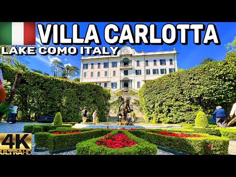 [4K] 🇮🇹 VILLA CARLOTTA, LAKE COMO ITALY VIRTUAL WALKING TOUR | APRIL 2023