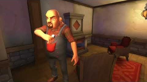 Scary stranger 3d, pranks on mr grumpy /part #2  Leena gaming