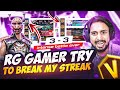 Angry youtuber rg gamer  tried to break my 69 win streak  in region top 1 lobby  garena free fire