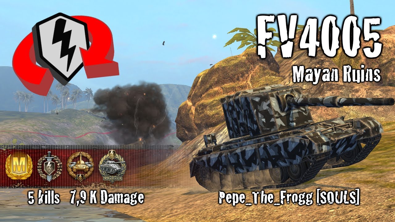 wotblitz bonus codes WoT Blitz FV4005 - 5 Kills 7,9k Damage Replay