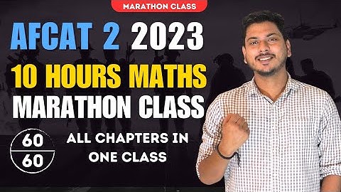 10 Hours AFCAT MATHS Marathon Class Update 🔥🔥🔥 @thatmathsteacher