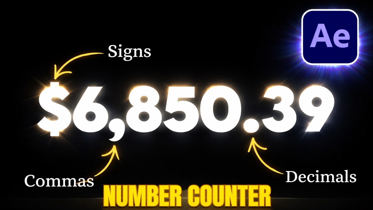 Numbers Effects How to Create a Counting Effect in After Effects - YouTube