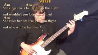 Rhiannon (Fleetwood Mac) Bass Guitar Cover Lesson with Chords/Lyrics