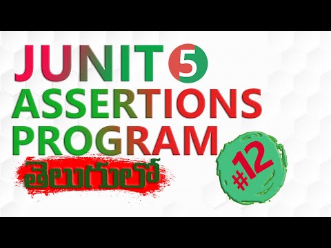 JUNIT 5 ASSERTIONS PROGRAMMING-1