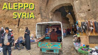 Aleppo, Walking from Bab Antakeya to Aleppo Citadel [4k,60 fps] | حلب القديمة