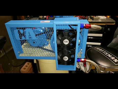Restoring an air compressor and installing after cooler - YouTube