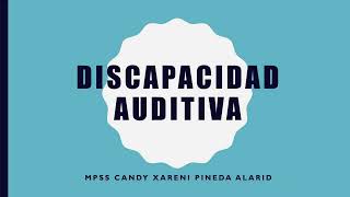 Discapacidad auditiva