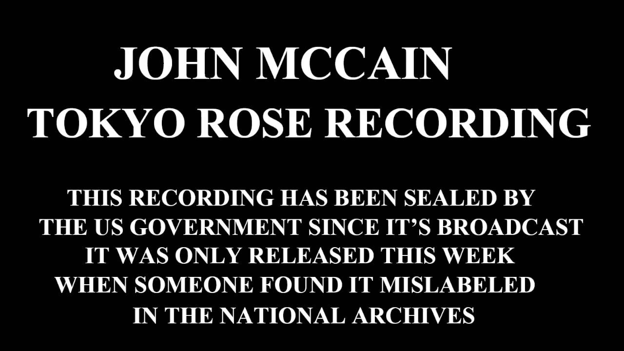 Image result for "John McCain - 1969 Tokyo Rose Vietnam Confession"