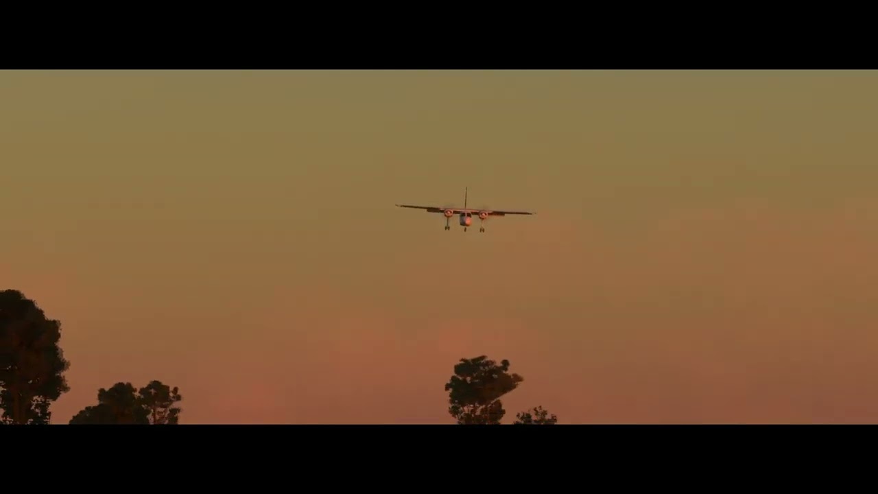 Britten Norman Skybus Landing at Isles of Scilly Airport