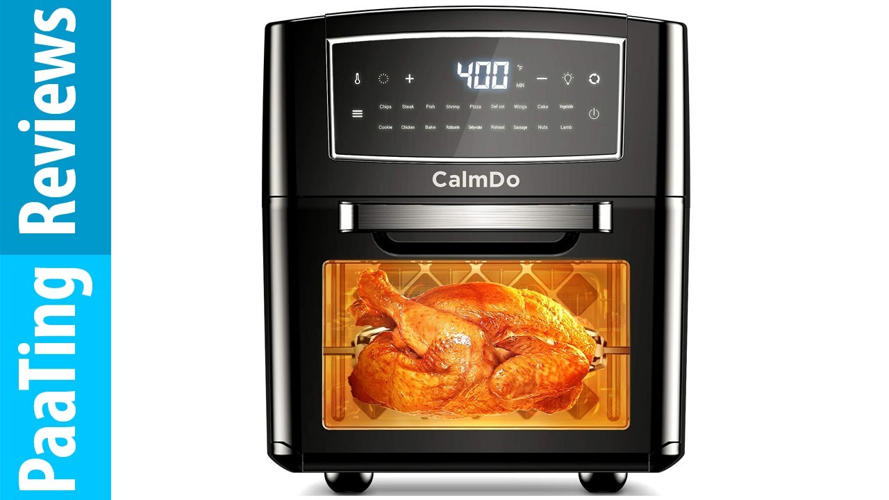 家電 calmdo 10-in-1 CalmDo Air Fryer Oven, Combo 12.7 Quarts Convection Toaster, Food