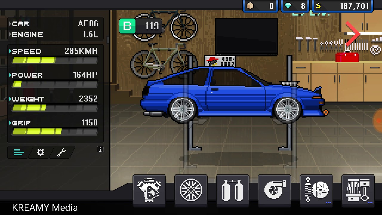 How to do wheelies in pixel car racer!!!! YouTube