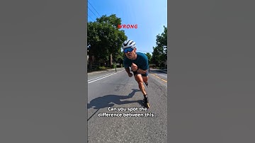 Inline speed skating technique, can you spot the difference?