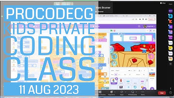ProCodeCG Kids Private Coding Class - Flurin & Corsin - 12 Aug 2023