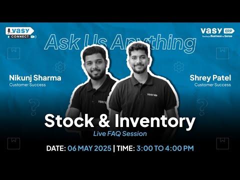 Stock & Inventory – Vasy Connect Live FAQ 4 thumbnail