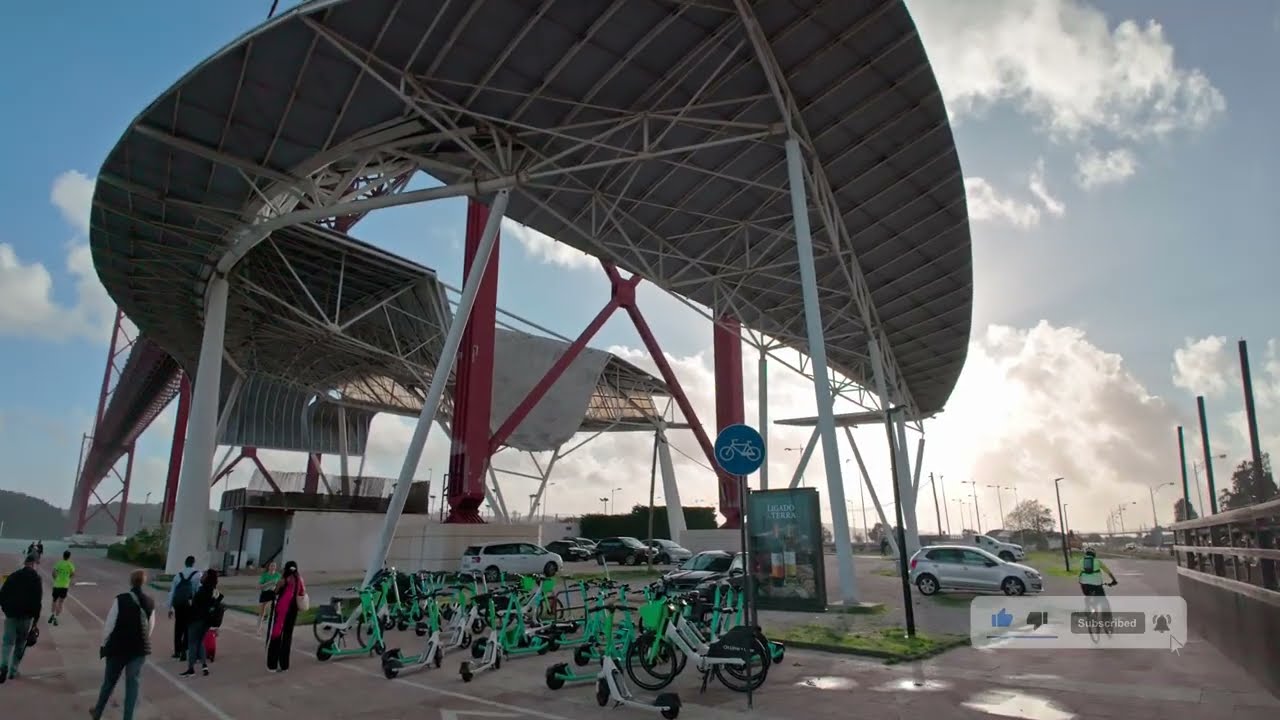 Lisbon Afternoon Walk [4K] Riverside Testing Camera HLG Colour