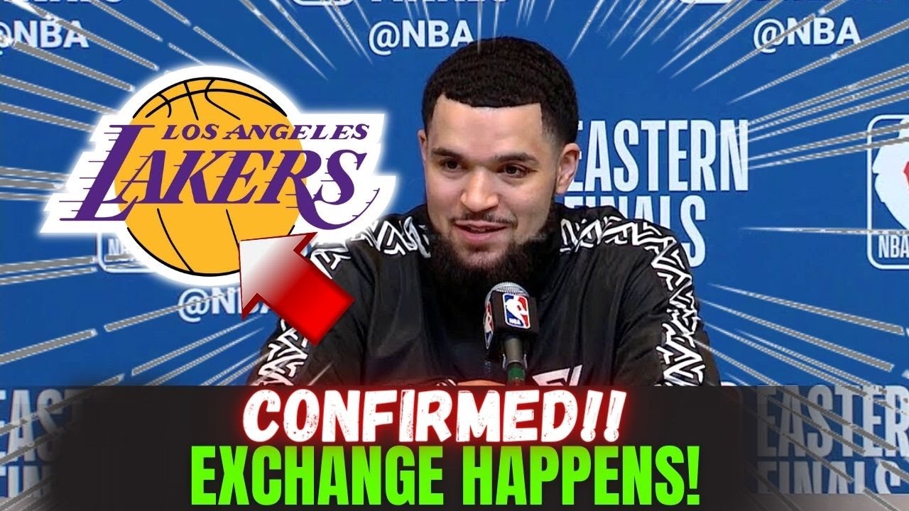 MY GOODNESS! FRED VANVLEET IS COMING TO PLAY FOR THE LAKERS! HE WILL