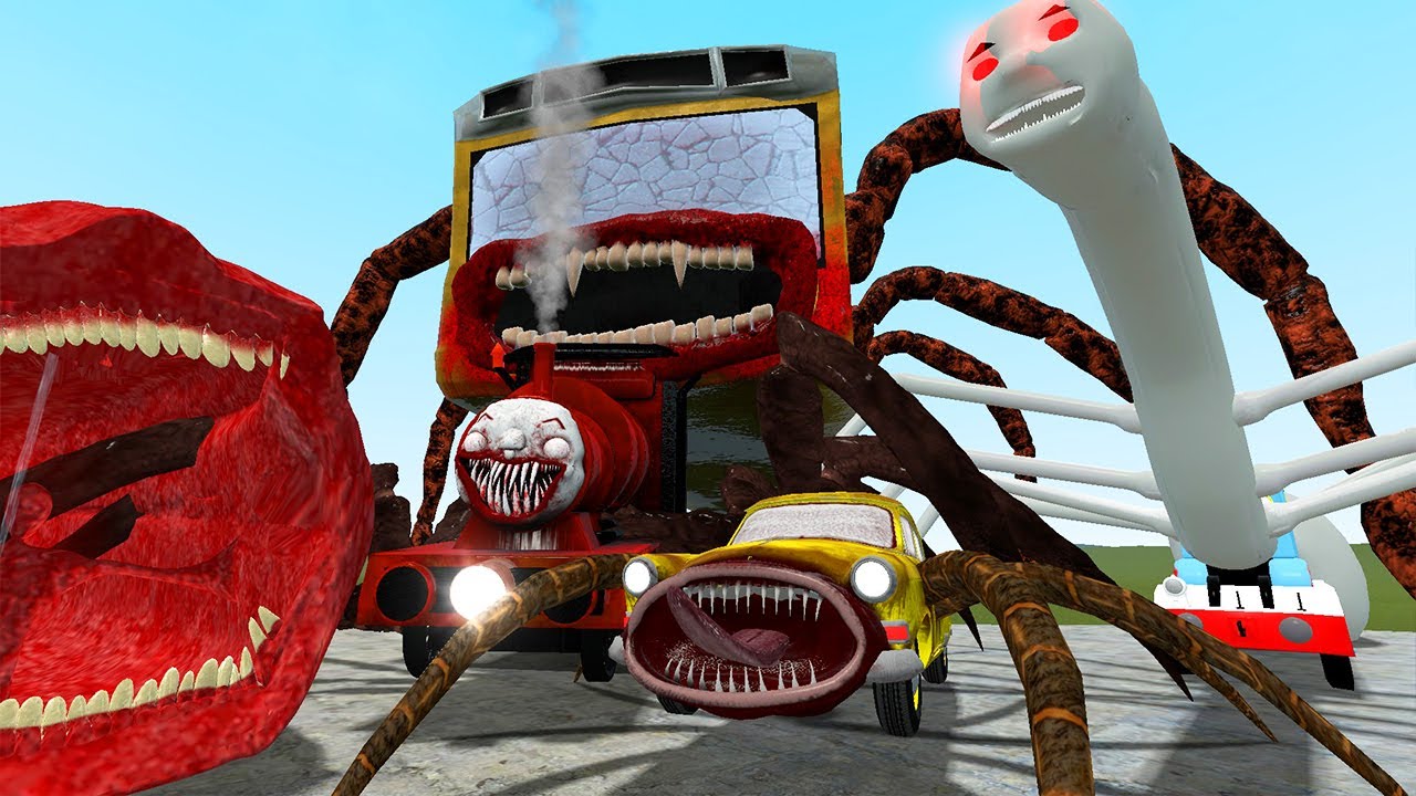PLAYING AS ALL MONSTER: BUS EATER vs MEGAHORN IN GMOD 