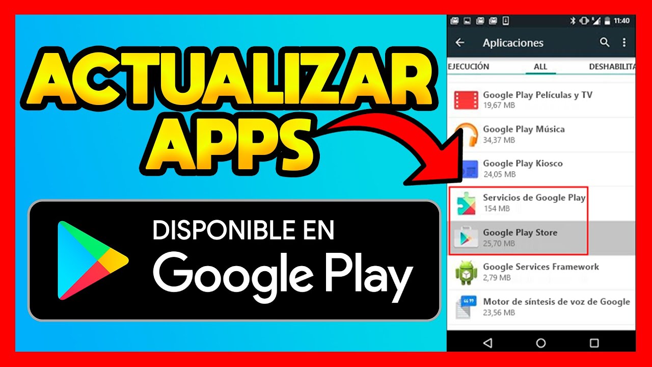 NO PUEDO ACTUALIZAR MIS APLICACIONES EN PLAY STORE - YouTube