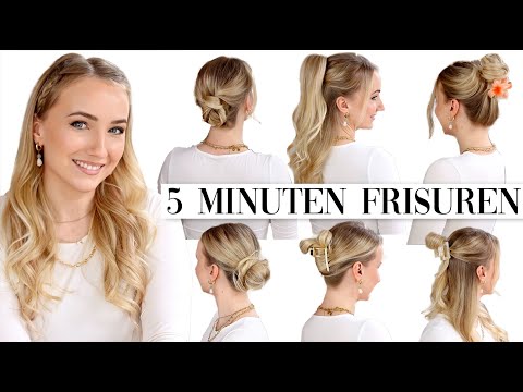 3-5 Minuten Frisuren für feines Haar - einfach, schnell & ohne viel flechten/feststecken