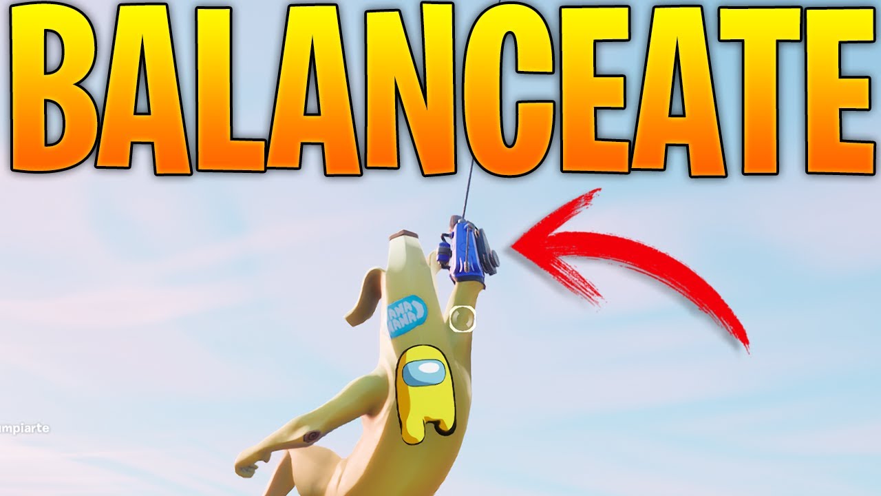 BALANCEATE 50 METROS O MAS CON EL GUANTE GANCHO SIN TOCAR EL SUELO O GUANTE ANCLEADOR FORTNITE 