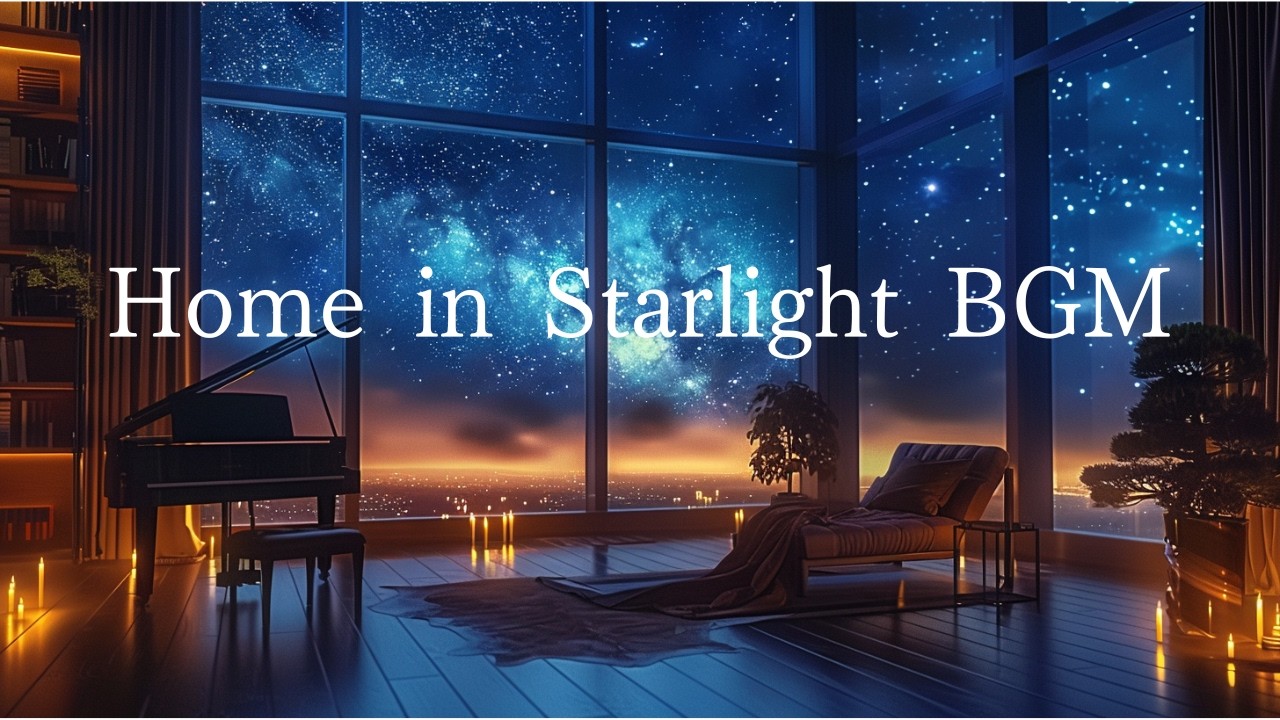 ［PianoBGM］Home in Starlight BGM　　#sleepingbgm #nightbgm #relaxingmusic