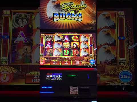 Eagle Sucks! Oh I mean Eagle BUCKS today 馃ぃ馃ぃ馃ぃ #casino #winstar #slot #slotmachine #bonus