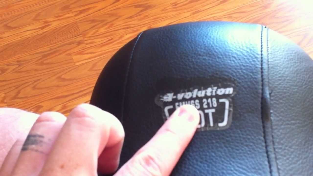 i-volution German-style motorcycle helmet fake DOT sticker - YouTube