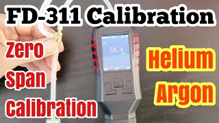 Gas Analyzer FD-311 (Calibration Steps)