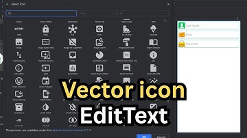 BEST Way to Add VECTOR ICONS to EditText in Android Studio