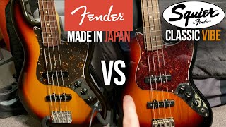 Fender Hybrid 60s Jazz Bass Vs Squier Classic Vibe 60s Jazz Bass