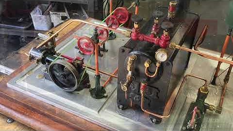 Stuart steam plant: 10V & 10H engines with spirit-fired 501 boiler