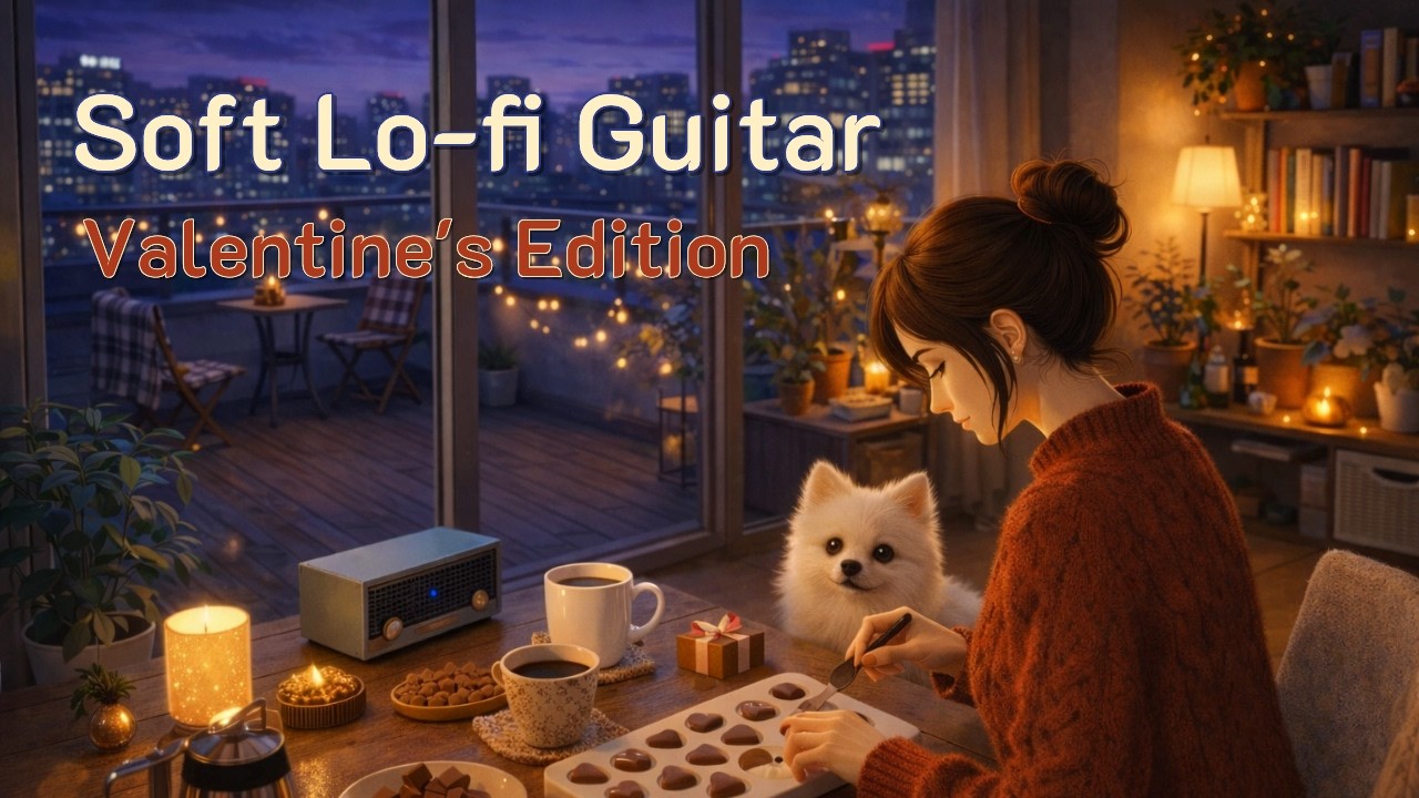 Soft Lo-fi Guitar | Romantic Valentine’s Special 🌹 (1 Hour)