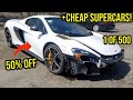 Copart Shopping with a $30k Budget Walkaround Ft. McLaren 675LT, Lamborghini Urus, 458 and AMG GT