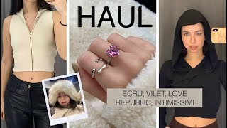 РАСПАКОВКА ИЗ МАССМАРКЕТОВ/ INTIMISSIMI, LOVE REPUBLIC, ECRU, VILET/ большой HAUL и удачный шоппинг