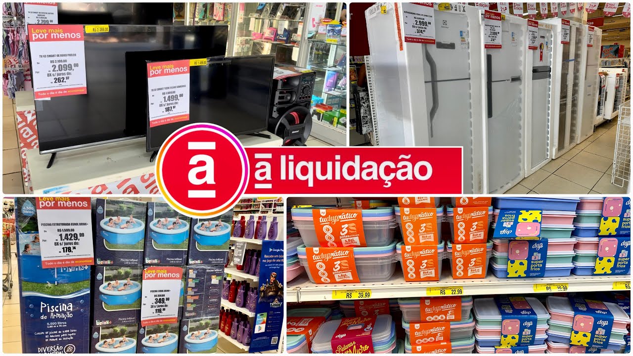 Liquidação da Loja Americanas Geladeiras, Máquina de lavar, Fogão, tv