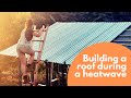 Building our tiny house in a heatwave 🥵 | CABIN BUILD SERIES