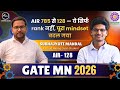AIR 785 se 128 — Ye Sirf Rank Nahi, Pura Mindset Badal Gaya | GATE MN 2026 | Subhajyoti Mandal
