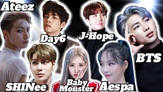 Реакция на J-Hope, Ateez, Day6, BTS, BabyMonster, Aespa, SHINee, Yook Sungjae, IU