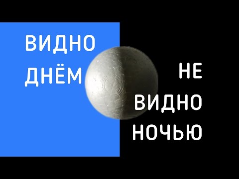 Почему Луна видна днём?