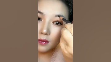 best eyebrow tutorial 🥰perfect eyebrow shape with pencil #shorts #youtubeshorts #viral #eyes