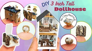 1:144 DOLLHOUSE for a Dollhouse • No Clay Bathtub, Furniture & Decor