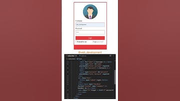 Login Form in HTML & CSS #javascript #frontend #animation #loginform #loading #css3 #htmlcss #css