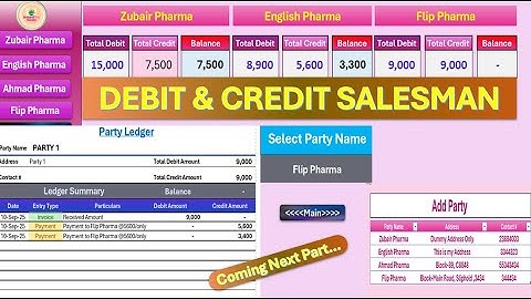 Customer Ledger with Running Balance in Excel |Running Balance in Excel |customer balance