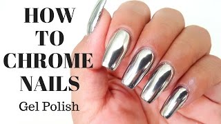 How to CHROME NAILS! no wipe top coat  Tutorial  tips and tricks