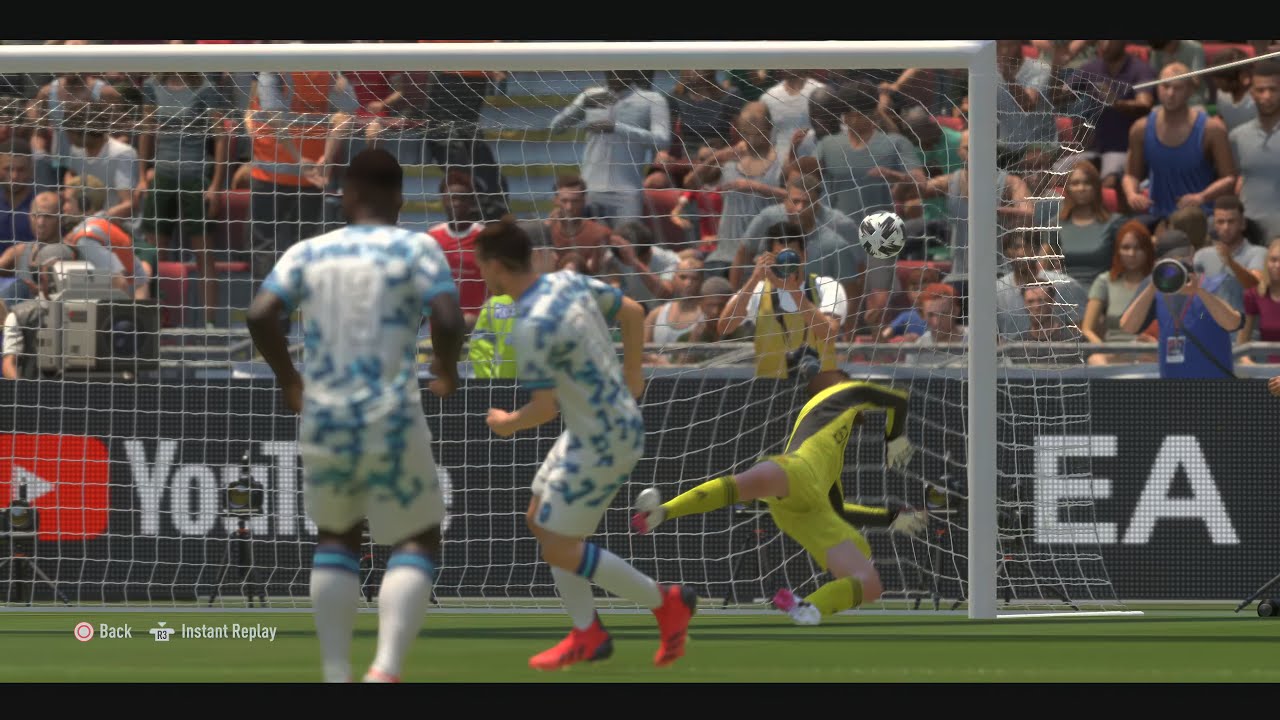 FIFA 22 PS5 4K60FP Gareth Bale terrific power shot goal