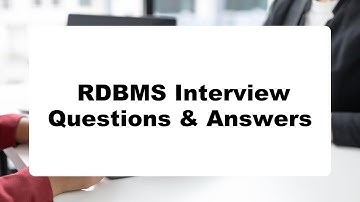 RDBMS Interview Questions & Answers | Do You Dare To Take The Quiz?