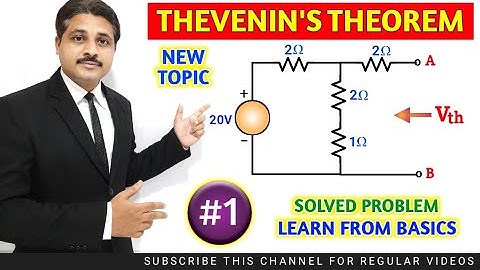 THEVENIN THEOREM SOLVED PROBLEM 1 IN ELECTRICAL ENGINEERING @TIKLESACADEMYOFMATHS​