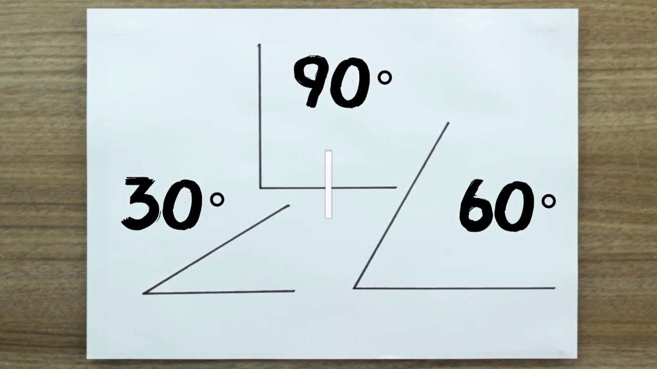 16b DG - Construção de ângulos com o esquadro escaleno (30°, 60° e